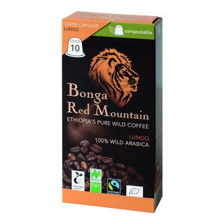 Kaffa Bonga Kaffeekapseln Lungo, EU Bio / FLO-Fairtrade