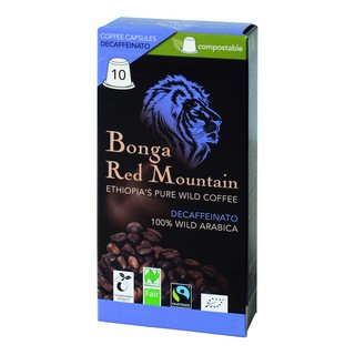 Kaffa Bonga Kaffeekapseln Decaffeinato, EU Bio / FLO-Fairtrade