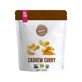 Pakka Cashew mit Curry Madras, EU Bio / FLO-Fairtrade 100g