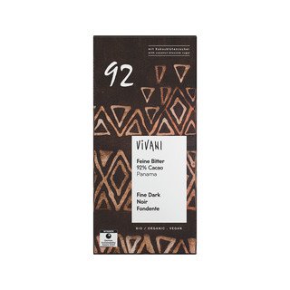 Vivani Bitter-Schokolade fein, 92% Cacao, EU Bio 80g