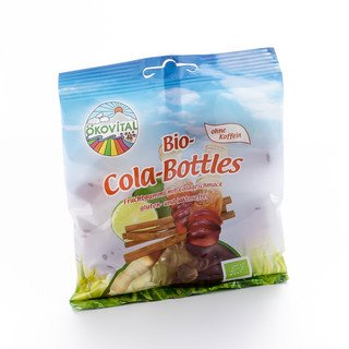 Ökovital Cola-Bottles-Fruchtgummi mit Colageschmack, EU Bio 80ml