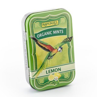Rapunzel Bonbons Organic Mints Lemon, HIH, EU Bio / Fairer Handel 50g