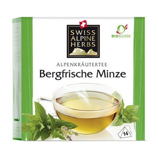Swiss Alpine Herbs Bergfrische Minze, Kräutertee, Bio Knospe Schweiz 1kg