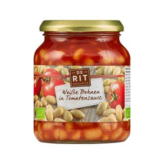 De Rit Bohnen weiss in Tomatensauce, EU Bio 360ml