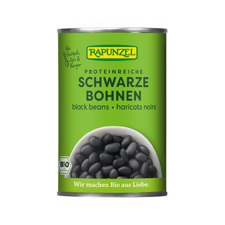 Rapunzel Schwarze Bohnen, EU Bio 400ml