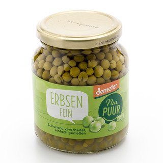 Nur Puur Erbsen, Demeter 350ml