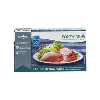 Fontaine Hering Filets in Tomatencreme, Marine Stewardship Council 200g