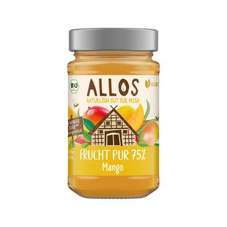 Allos Frucht Pur Mango Fruchtaufstrich, EU Bio 250g