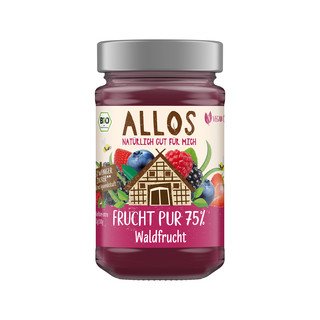 Allos Frucht Pur Waldfrucht Fruchtaufstrich, EU Bio 250g