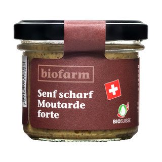 Biofarm Senf scharf, Bio Knospe Schweiz 100g