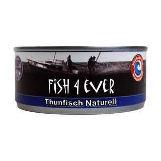 Fish4Ever Thunfischstücke naturell, Wildfang/-sammlung 160ml