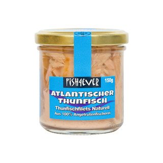 Fish4Ever Atlantische Thunfischfilets naturell, Wildfang/-sammlung 150ml