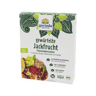 Govinda Jackfrucht-Fruchtfleisch Würfel, EU Bio 200g