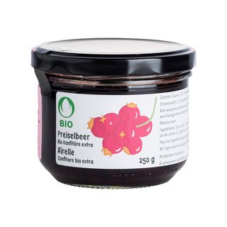 Haltbarmacherei Preiselbeere Konfitüre extra, Bio Knospe 250g