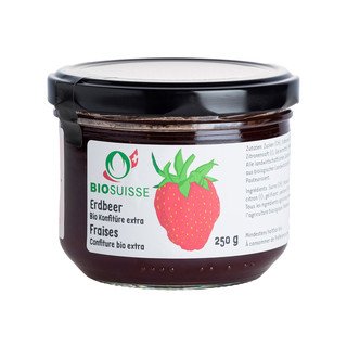 Haltbarmacherei Erdbeere Konfitüre extra, Bio Knospe Schweiz 250g