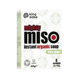 King Soba Mighty Miso Suppe Instant mit Tofu, EU Bio 10g