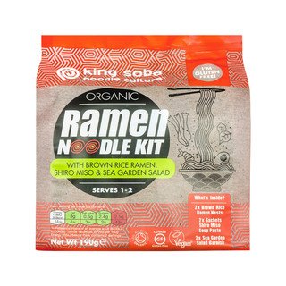 King Soba Ramen Noodle Kit Brauner Reis, EU Bio 190g