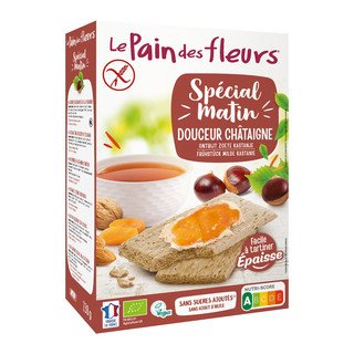 Le Pain des Fleurs Blumenbrot Spécial Matin Kastanie, EU Bio 230g