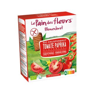 Le Pain des Fleurs Blumenbrot Apéro Tomaten - Paprika, EU Bio 150g