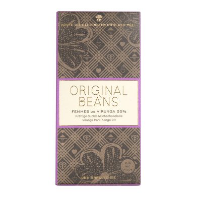 Original Beans Femmes de Virunga Milchschokolade (55%), EU Bio 70g