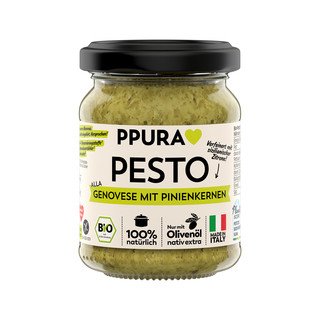 PPura Pesto Genovese mit Pinienkernen, CH Bio 120ml