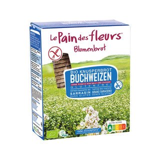 Le Pain des Fleurs Knusprige Buchweizen-Schnitten, ohne Zuckerzusatz und Salz, EU Bio 150g