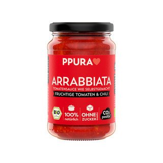 PPura Sugo Arrabbiata mit Tomaten und Chili, CH Bio 340ml