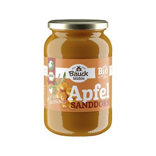 Bauck Mühle Apfelmus-Sanddorn, EU Bio 360ml