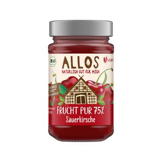 Allos Frucht Pur Sauerkirsche Fruchtaufstrich, EU Bio 250g
