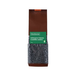 Biofarm Schwarze Linsen Beluga, Bio Knospe 500g
