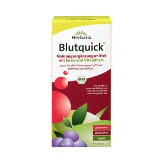 Herbaria Blutquick mit Eisen und Vitaminen, ohne Zertifizierung 250ml