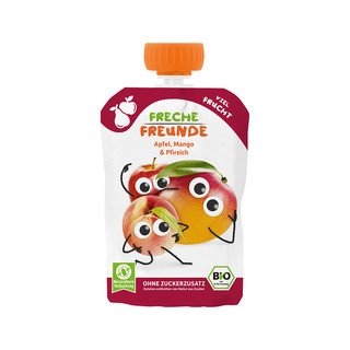 Freche Freunde Quetschmus Apfel, Mango & Pfirsich, EU Bio 100g