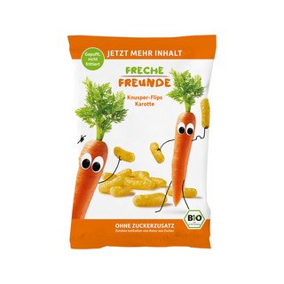 Freche Freunde Knusper-Flips Karotte, EU Bio 30g