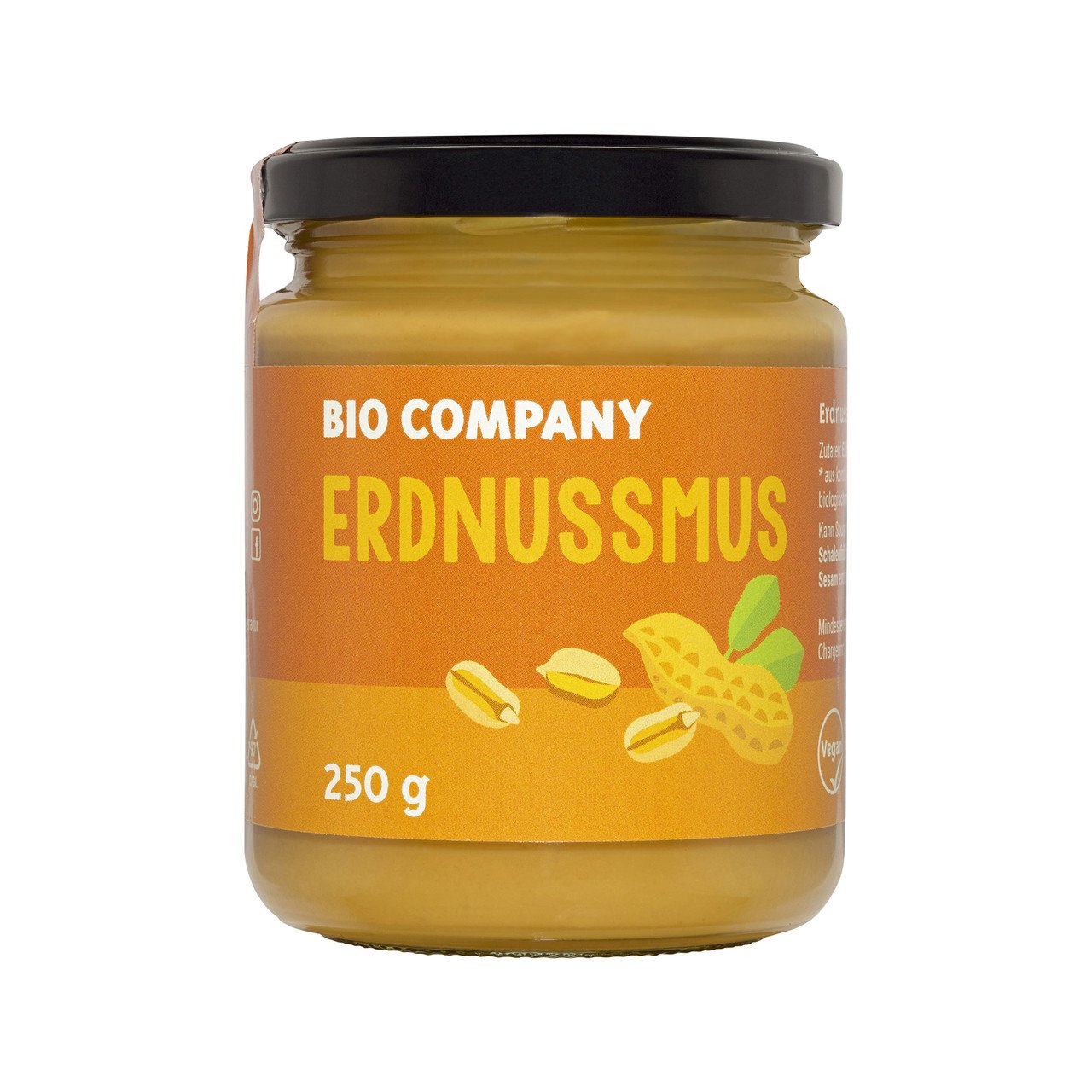 DrogerieMarkt24 - DrogerieMarkt24 BIO COMPANY Erdnussmus 250g - DrogerieMarkt24