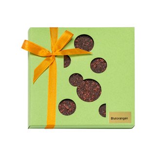 Emmentaler Backwaren Schokolade Quadro mit Blutorangen dunkel, CH Bio 80g