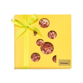 Emmentaler Backwaren Schokolade Quadro mit Himbeer weiss, CH Bio 80g