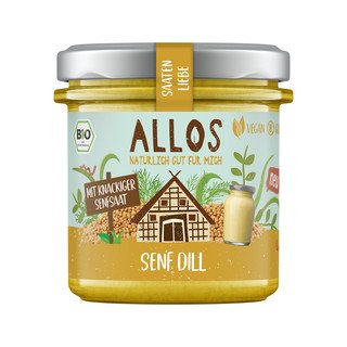 Allos Saatenliebe Senf Dill Brotaufstrich, EU Bio 135ml