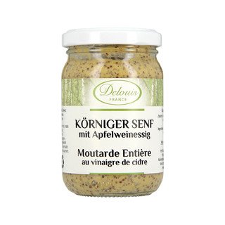 Delouis Senf Körnig, EU Bio 180ml