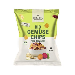 Heimatgut Gemüse Chips fein gesalzen, EU Bio 100g