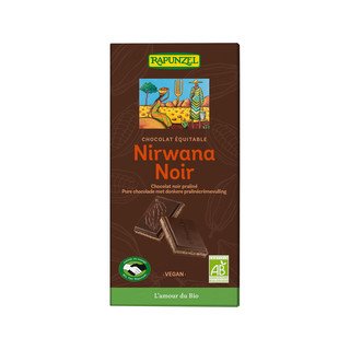 Rapunzel Chocolat Nirvana Noir, EU Bio / Fairer Handel 100g