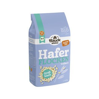 Bauck Mühle Haferflocken Grossblatt glutenfrei, EU Bio 475g