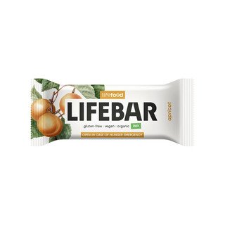 Lifefood Lifebar Riegel Aprikose, EU Bio 40g