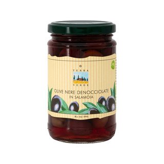 Terra Verde Olive nere denocciolate in Salamoia, EU Bio 280ml