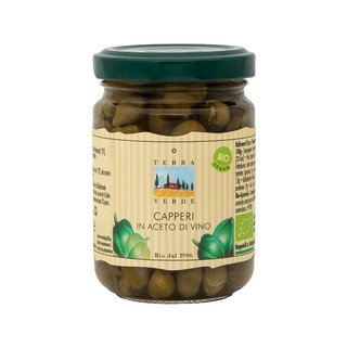 Terra Verde Capperi in Aceto di Vino, EU Bio 140ml