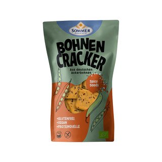 Sommer Bohnen Cracker Spicy Seeds, glutenfrei, EU Bio 100g