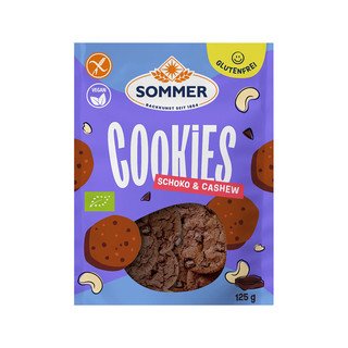 Sommer Cookies Choco & Cashew glutenfrei, EU Bio 125g