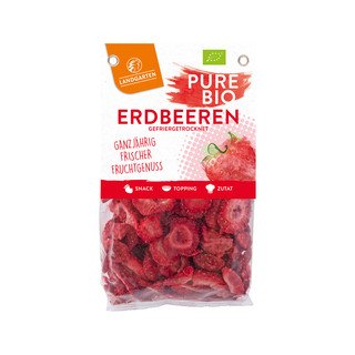 Landgarten Erdbeeren gefriergetrocknet, EU Bio 20g