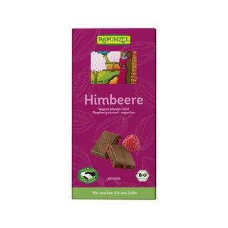 Rapunzel Himbeere Vegane Mandel-Tafel, EU Bio 100g