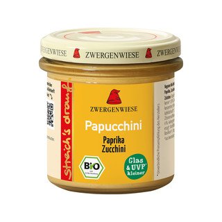 Zwergenwiese streich's drauf Papucchini, Brotaufstrich Paprika-Zucchini, EU Bio 135ml