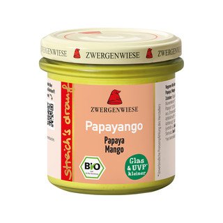 Zwergenwiese streich's drauf Papayango, Brotaufstrich Papaya Mango, EU Bio 135ml